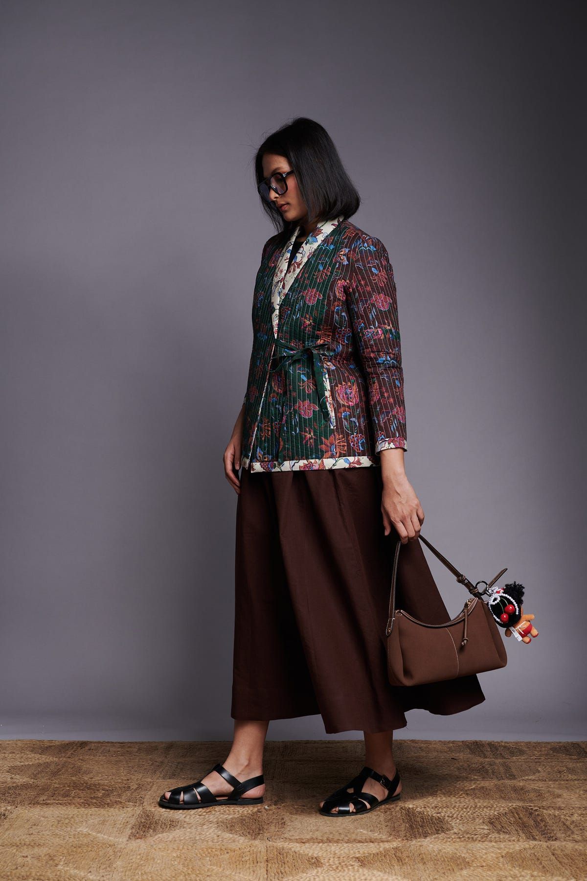 Co-Linen Quilted Wrap Jacket - image 5
