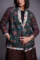 Co-Linen Quilted Wrap Jacket view 10