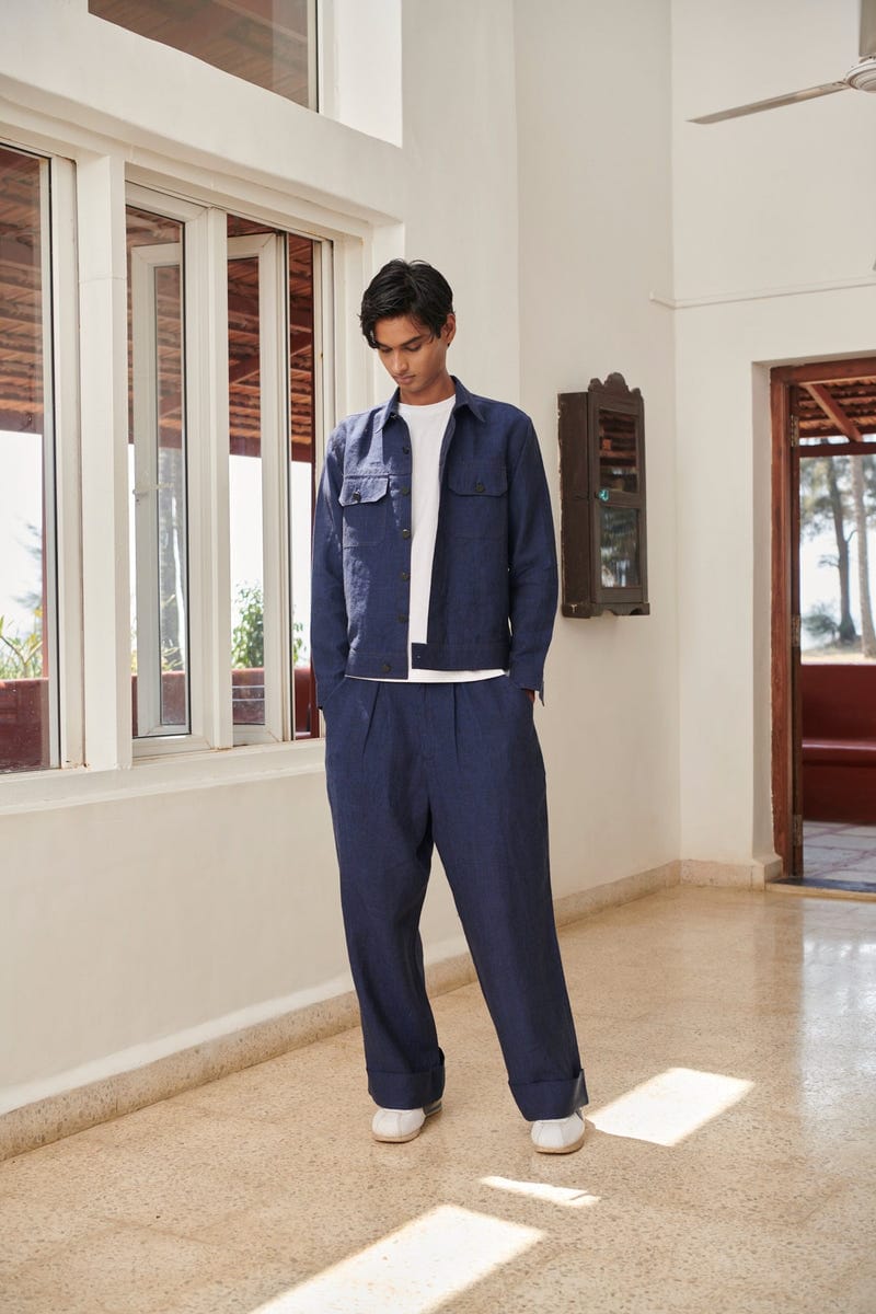 Neel Linen Men's Baggy Pants - Sale