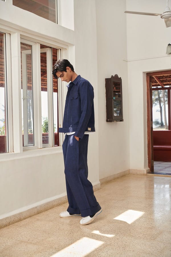 Saphed — Neel Linen Men's Baggy Pants - Sale
