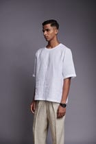 Taj Co-Linen Men's Woven T-shirt - Sale view 2