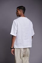 Taj Co-Linen Men's Woven T-shirt - Sale view 3