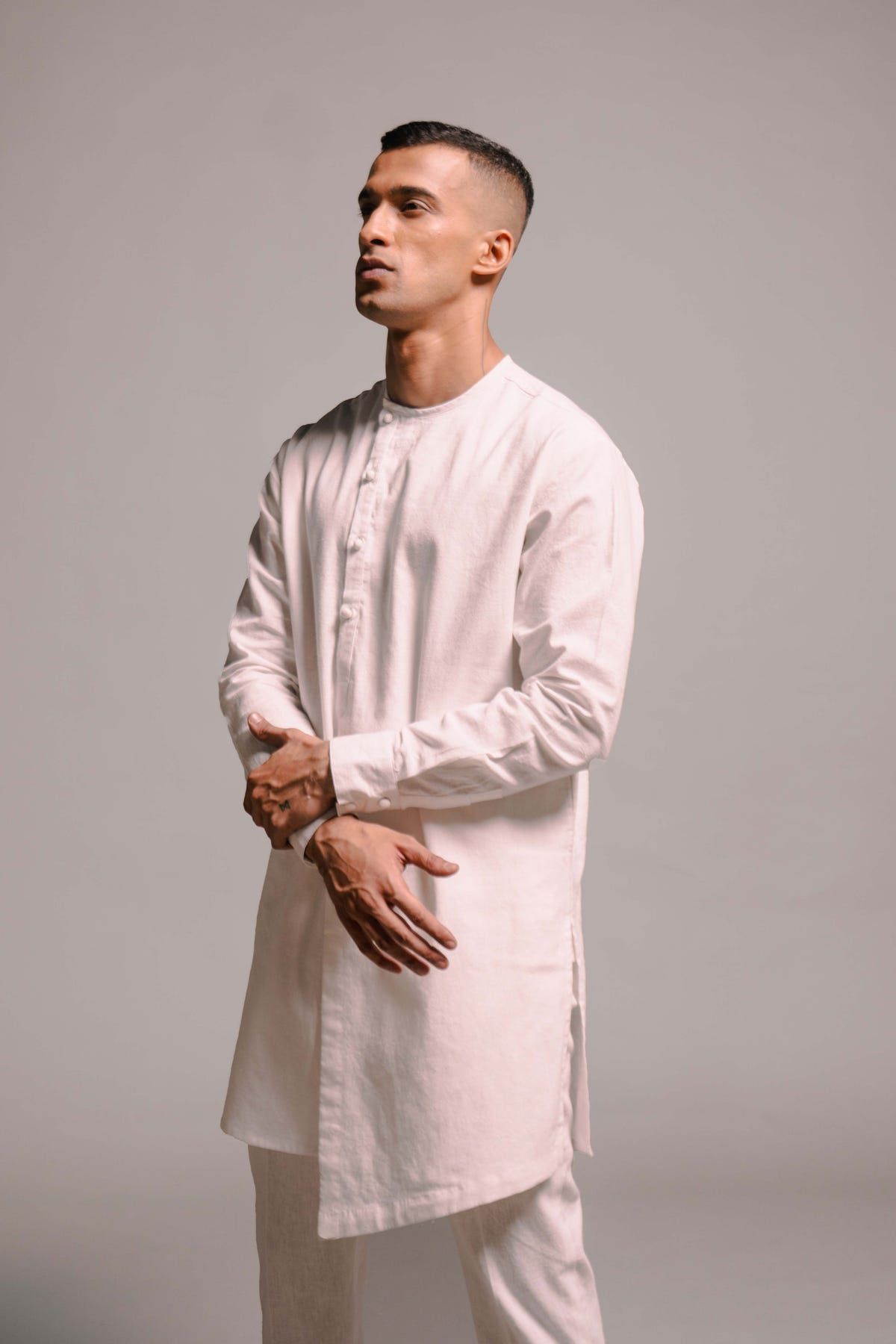 Taj Co-Linen Men's Side Open Kurta Set - image 2