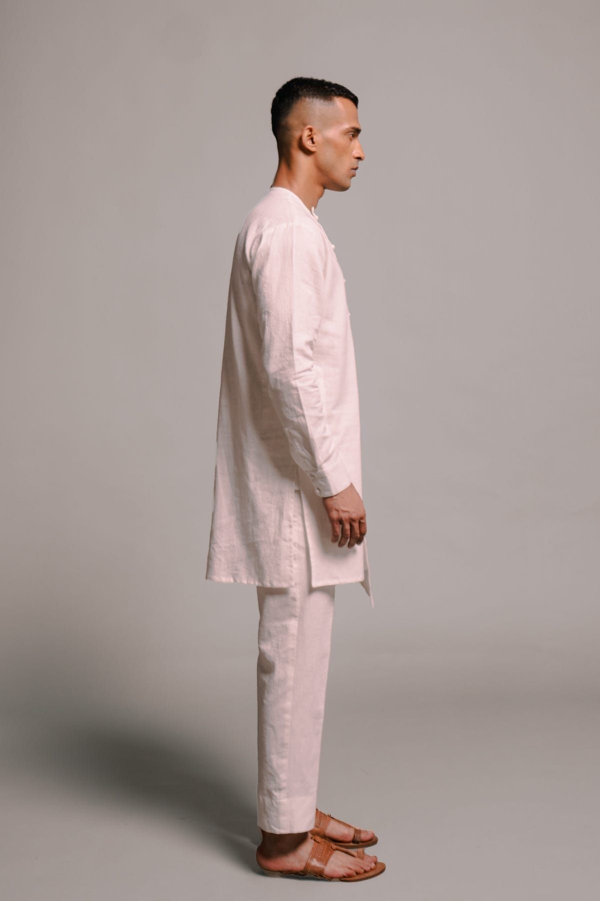Taj Co-Linen Men's Side Open Kurta Set - image 4