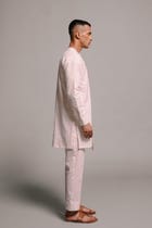 Taj Co-Linen Men's Side Open Kurta Set view 4