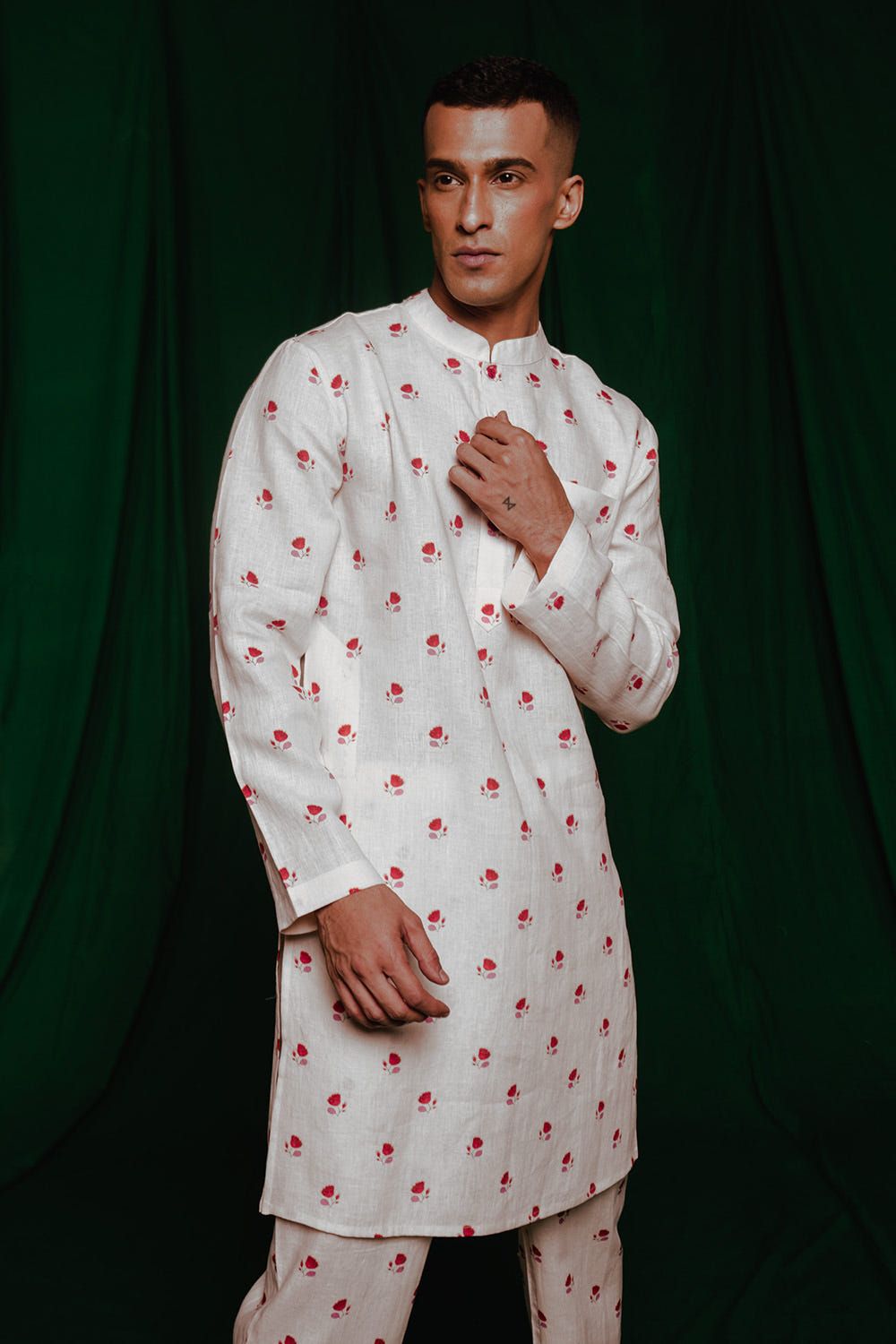 Wildflower Co-Linen Men's Classic Kurta Set - image 1