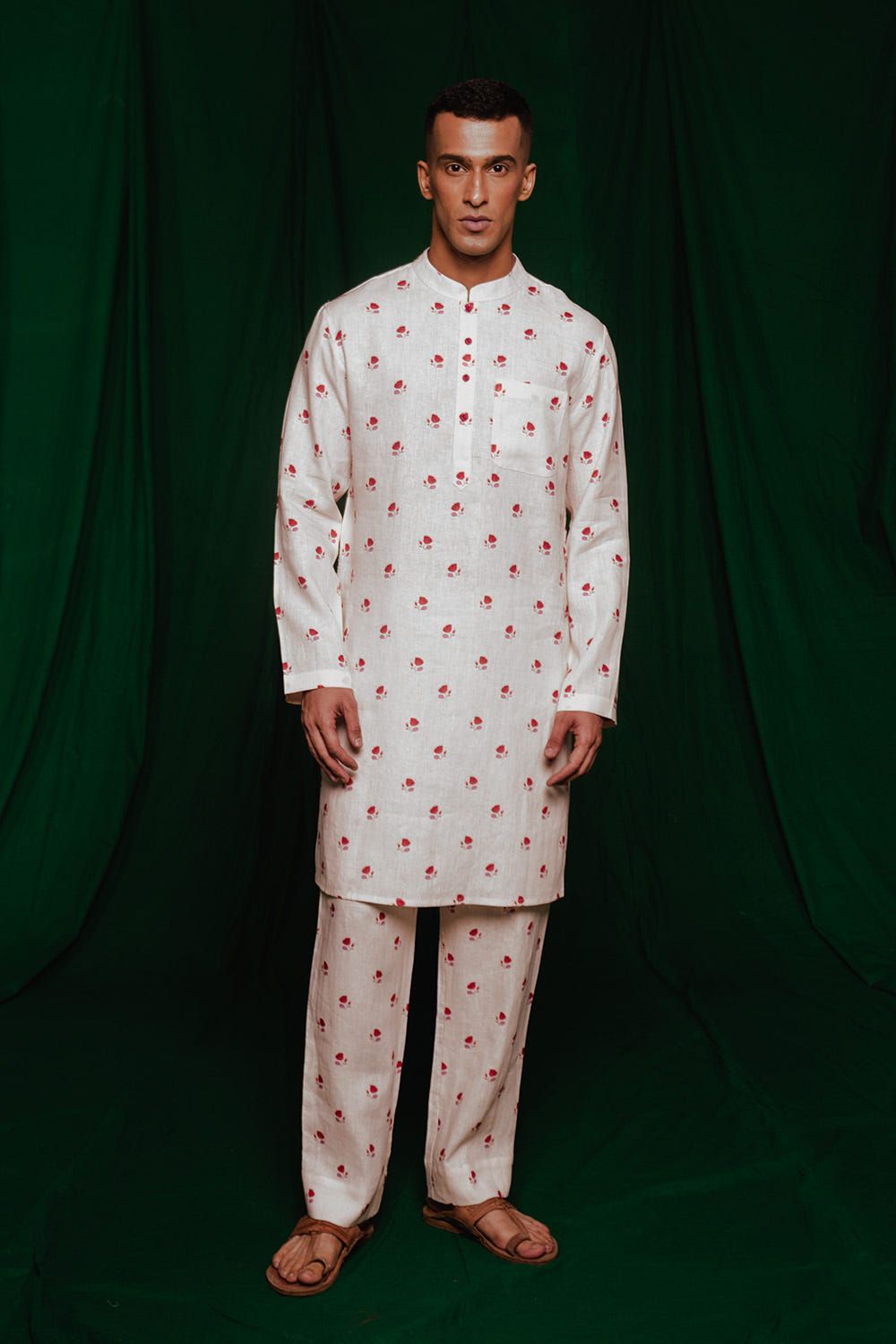 Wildflower Co-Linen Men's Classic Kurta Set - image 2