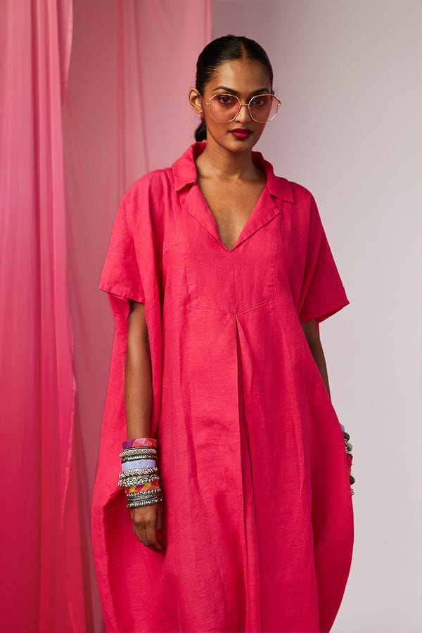 Saphed — Rani Linen Kaftan Dress