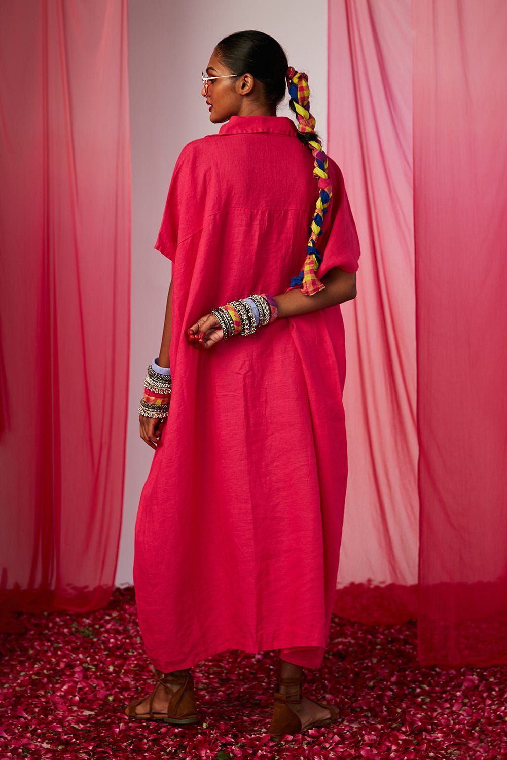 Rani Linen Kaftan Dress - image 5
