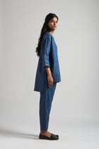Malhar Linen Short Kurta Set - Sale view 3