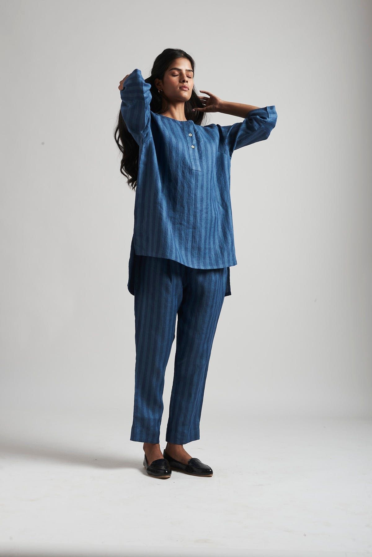Malhar Linen Short Kurta Set - Sale - image 5