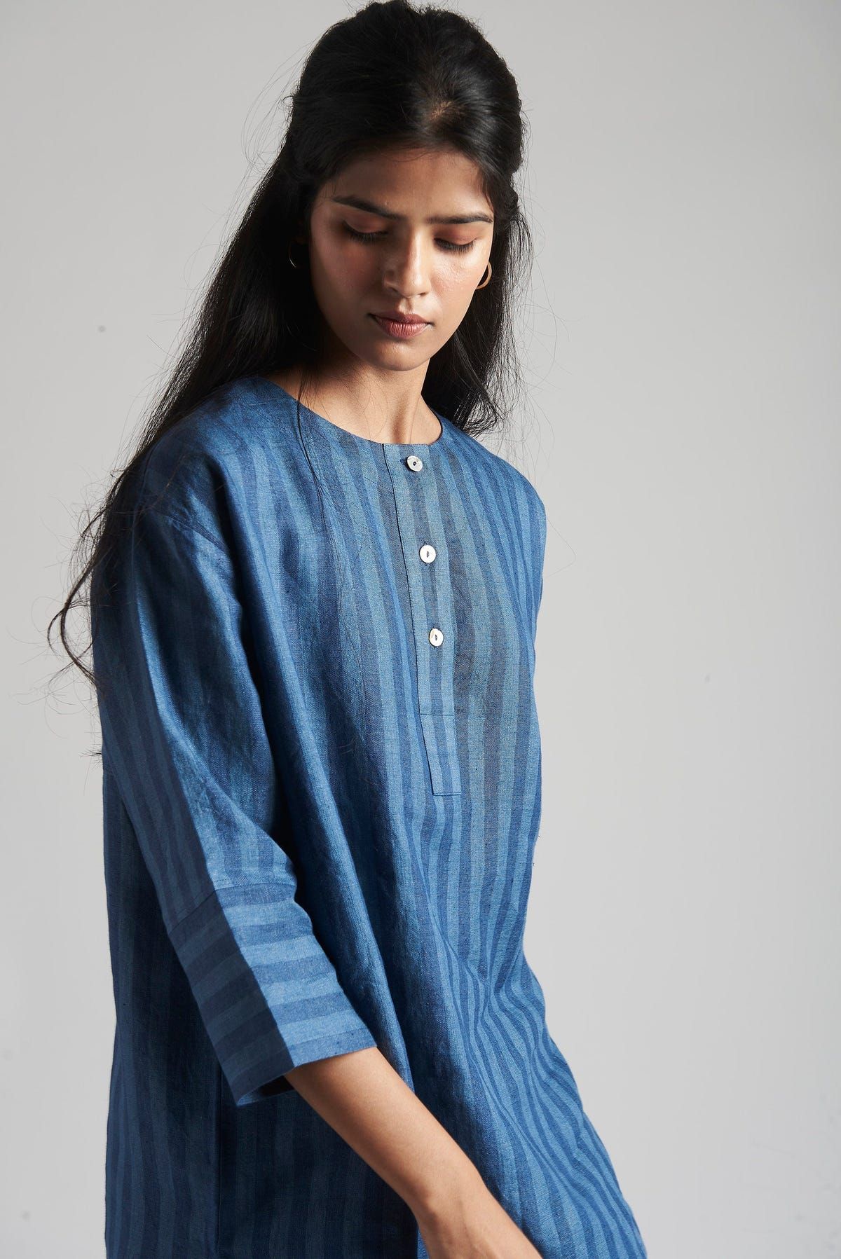 Malhar Linen Short Kurta Set - Sale - image 7