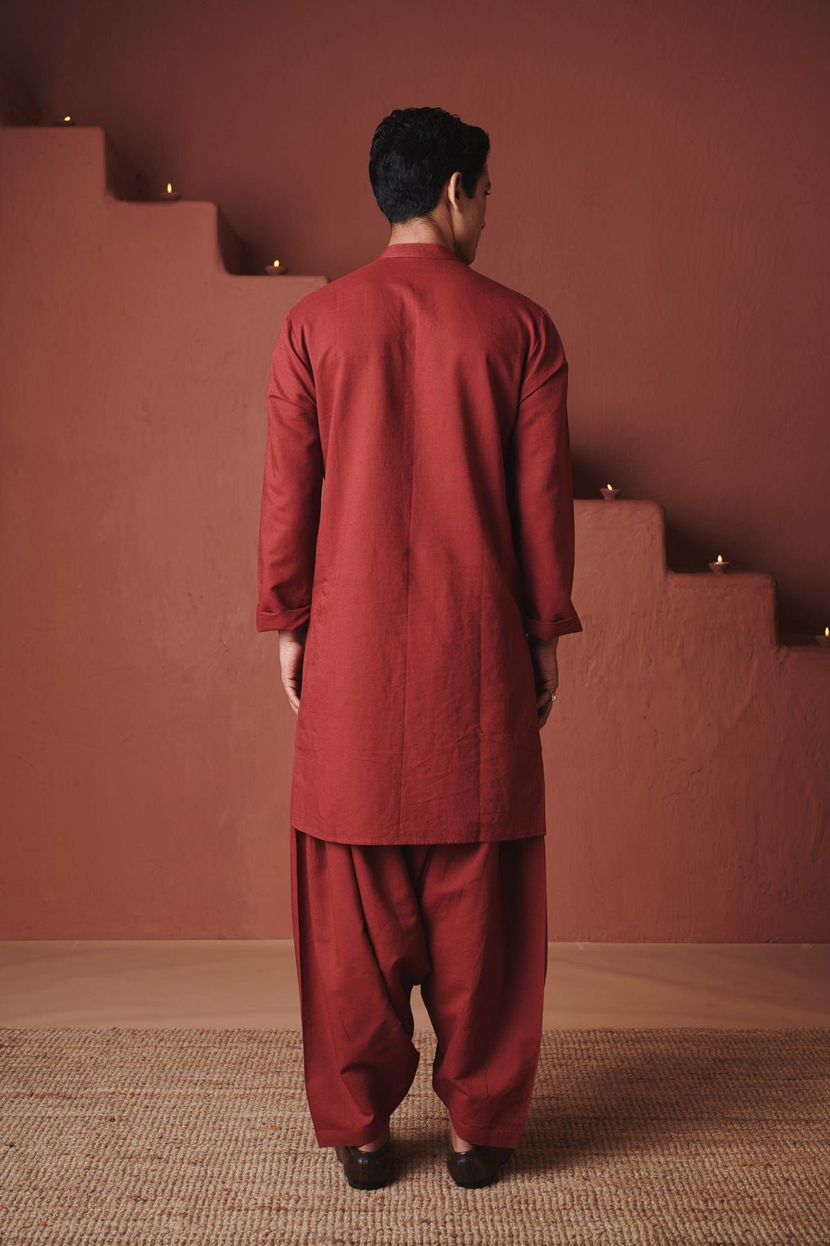 Brick Co-Linen Men's Dhoti Pants - image 2