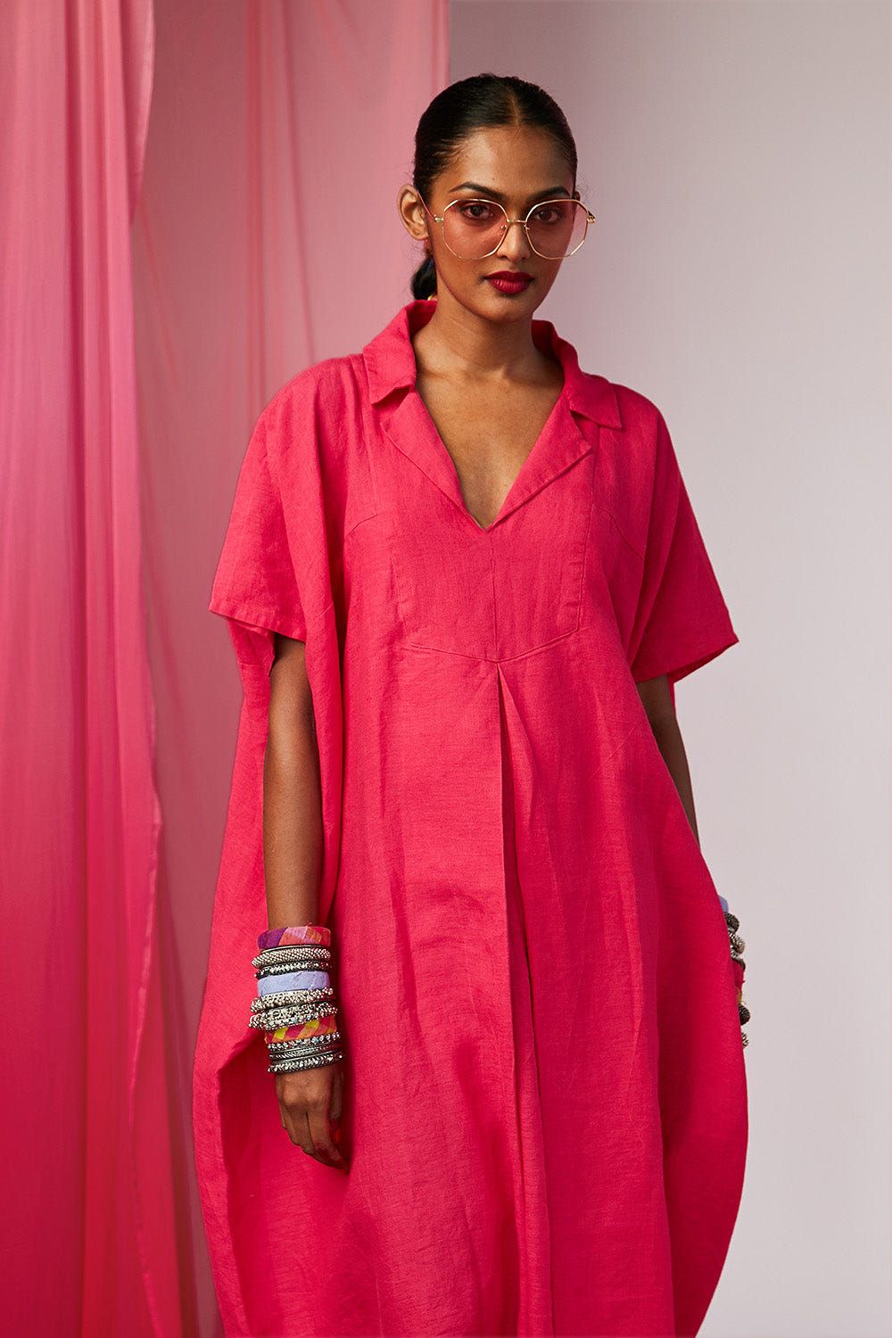Rani Linen Kaftan Dress - Sale - image 2