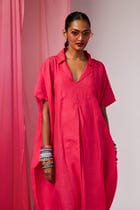Rani Linen Kaftan Dress - Sale view 2