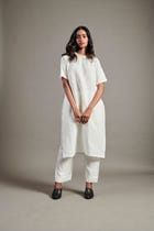 Taj Co-Linen Half Sleeves Kurta Set view 2