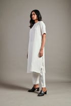 Taj Co-Linen Half Sleeves Kurta Set view 3
