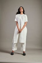 Taj Co-Linen Half Sleeves Kurta Set view 6