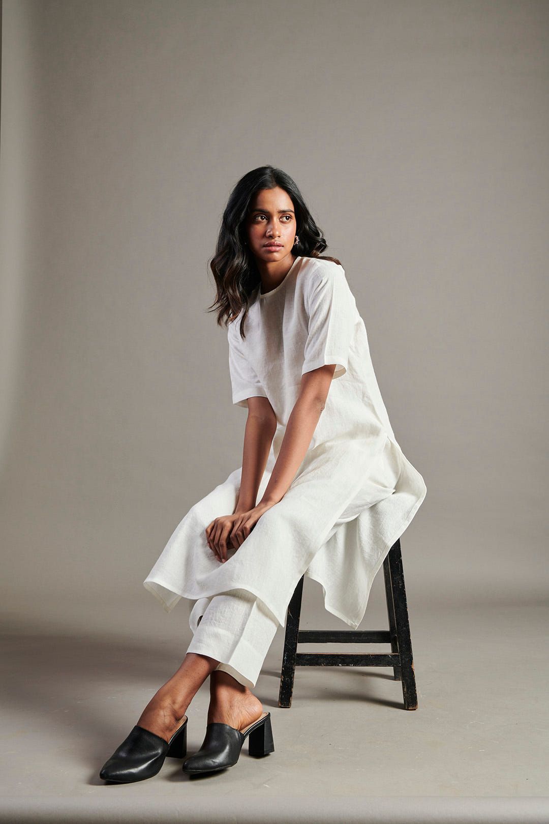 Taj Co-Linen Half Sleeves Kurta Set - image 8