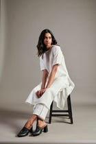 Taj Co-Linen Half Sleeves Kurta Set view 8