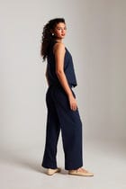 Navy Co-Linen Waistcoat Set - Sale view 4