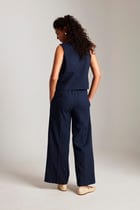 Navy Co-Linen Waistcoat Set - Sale view 5