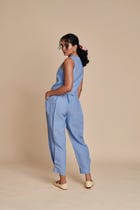 Ashwem Linen Side Pleated Pants - Sale view 2