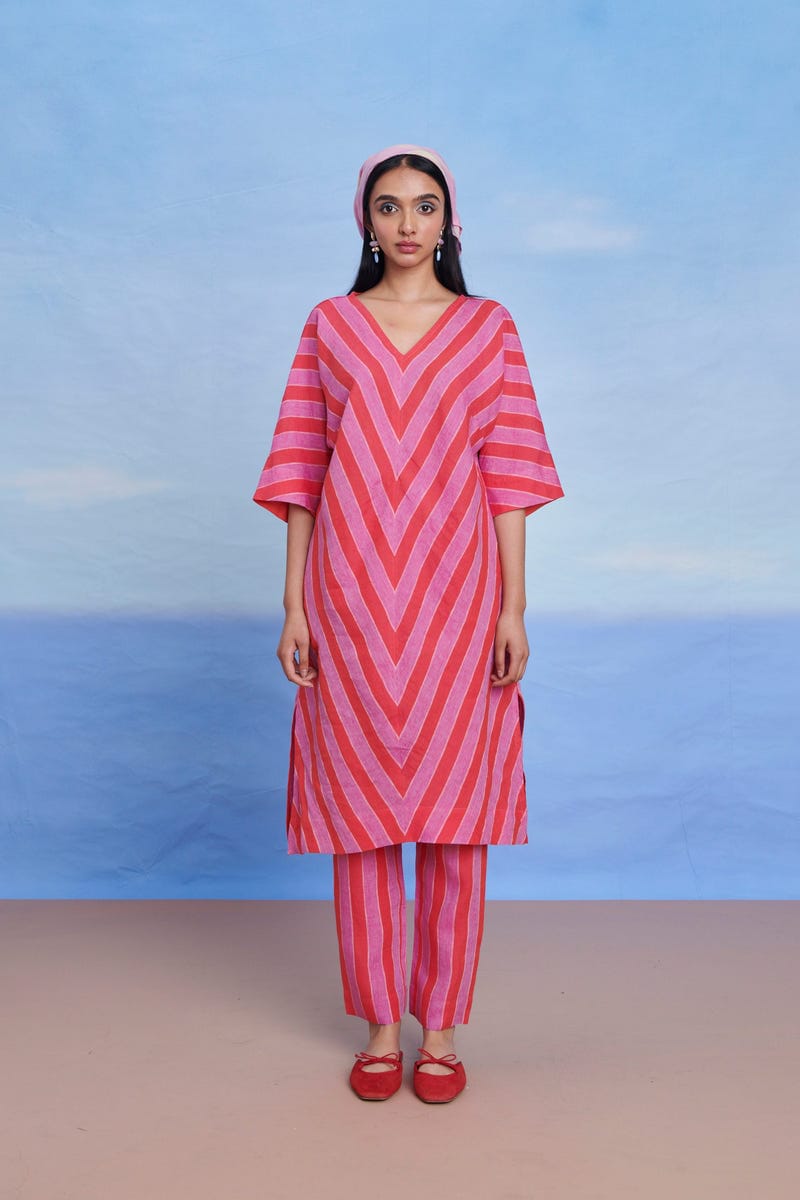 Amalfi Linen Dolman Kurta - Sale