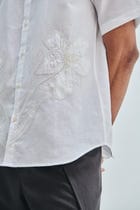 Taj Co-Linen Embroidered Men’s Applique Half Sleeves Shirt view 3