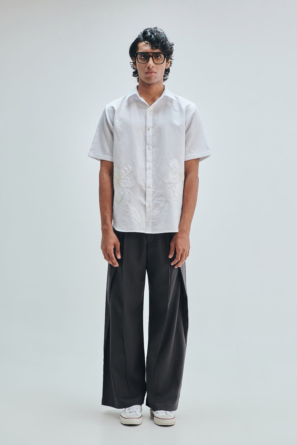 Taj Co-Linen Embroidered Men’s Applique Half Sleeves Shirt - image 4