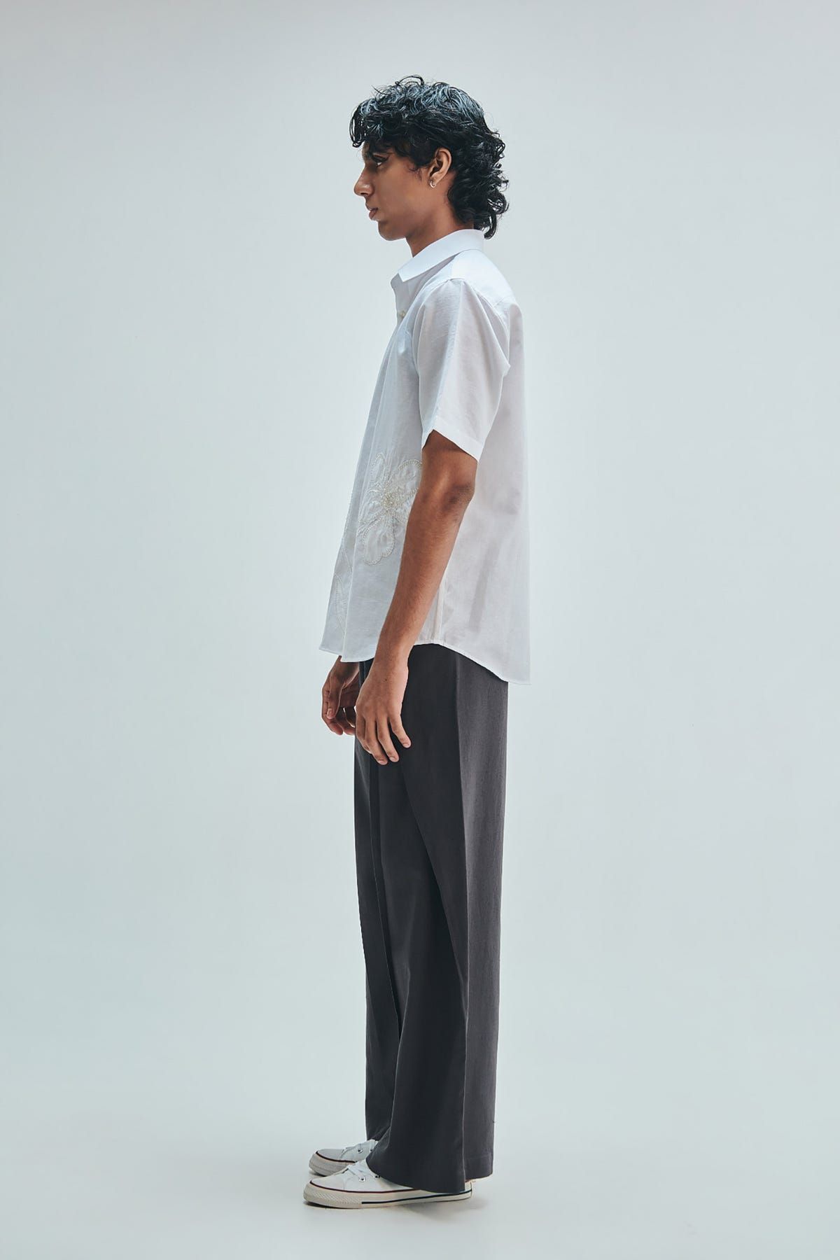 Taj Co-Linen Embroidered Men’s Applique Half Sleeves Shirt - image 8