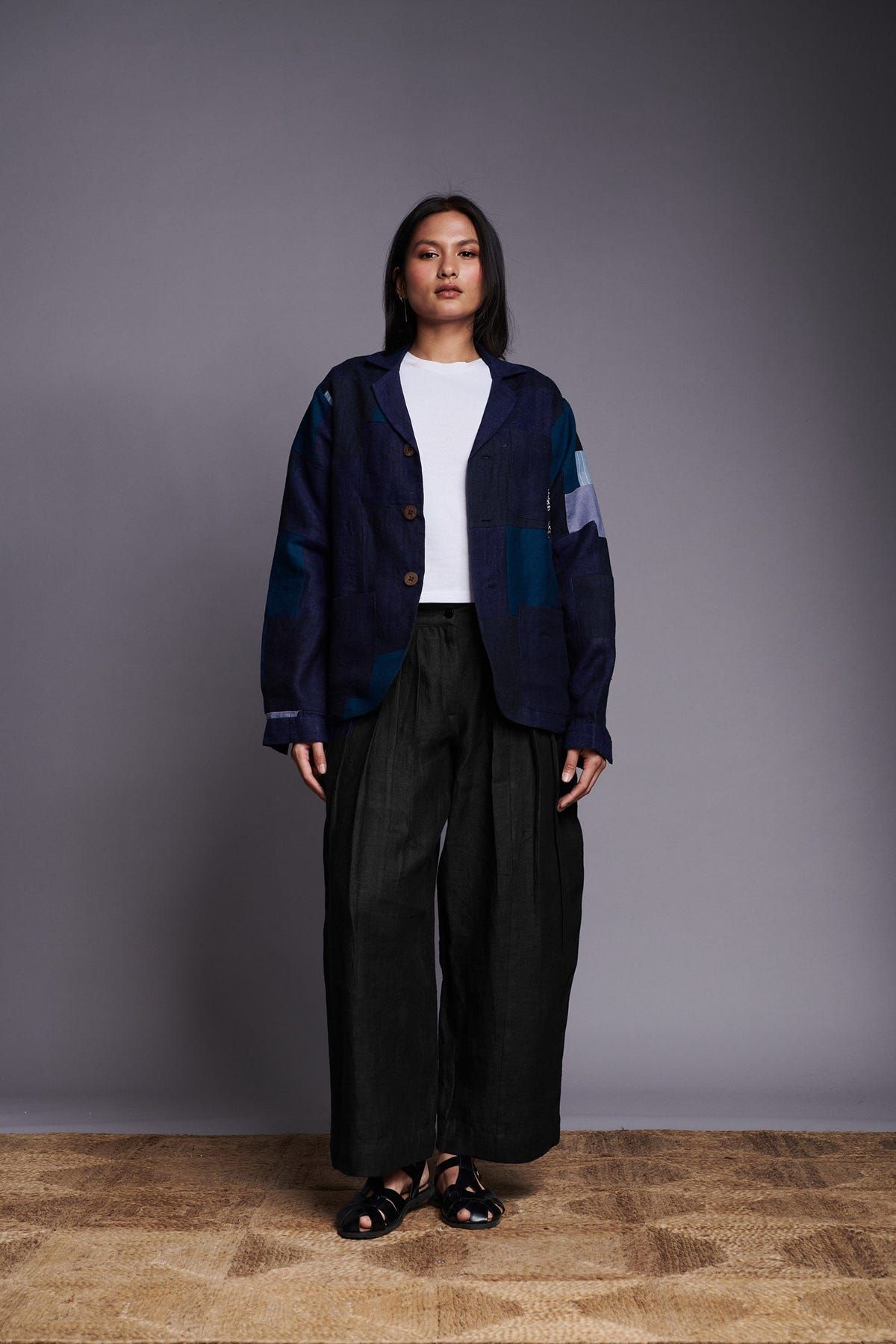 Kohl Co-Linen Wide Pleated Trousers - Sale - image 3