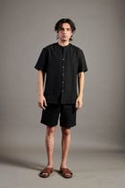 Kohl Co-Linen Half Sleeves Band Collar Shirt view 2