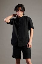 Kohl Co-Linen Half Sleeves Band Collar Shirt view 6