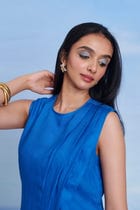 Santorini Linen Drape Dress - Sale view 8