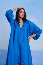 Santorini Linen Lace Panelled Dress - Sale view 10