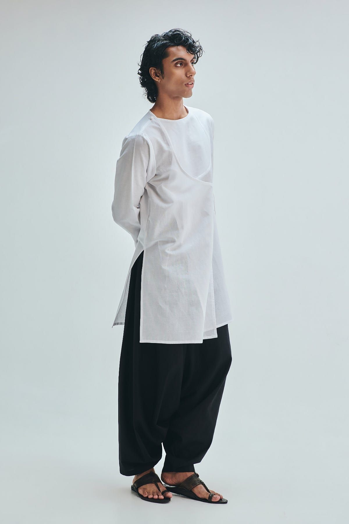 Kohl Co-Linen Men's Dhoti Drape Pants - image 3