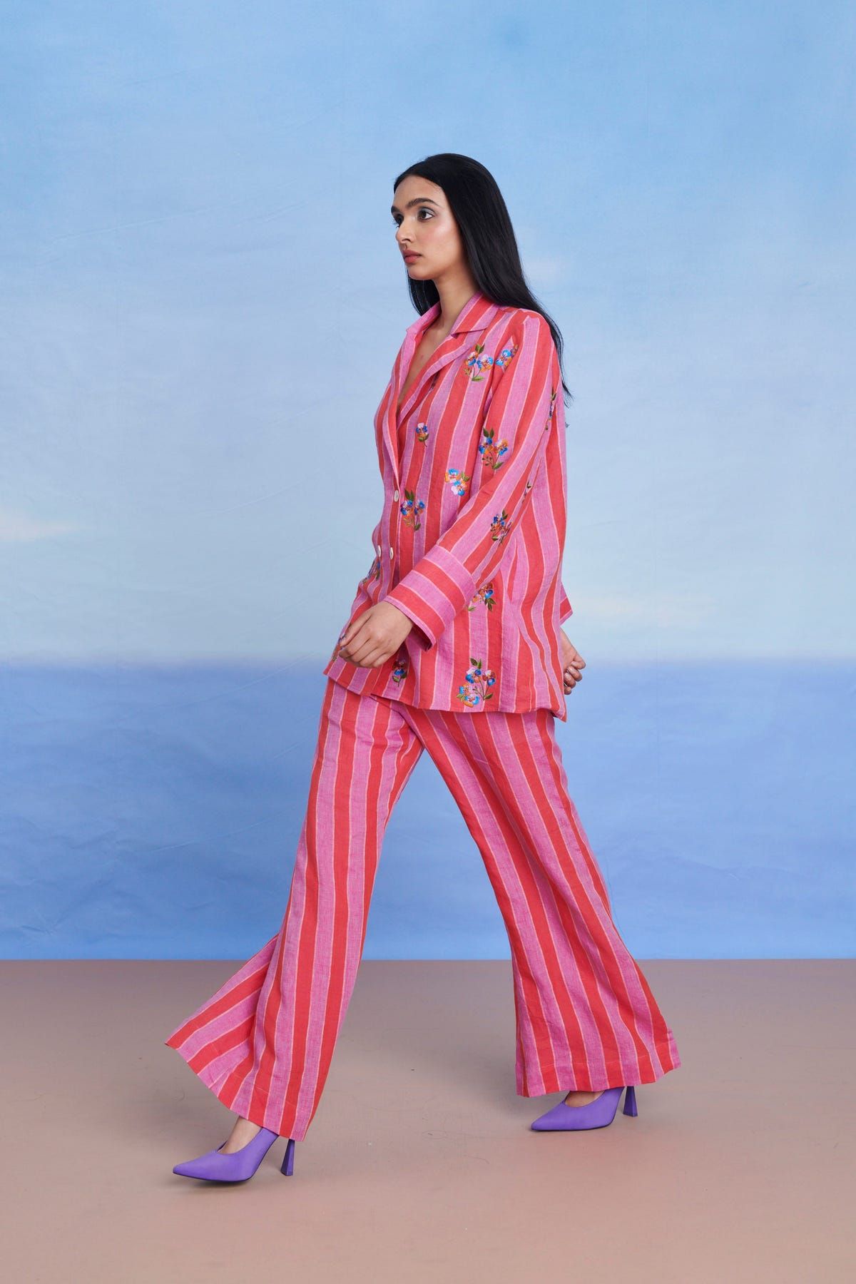 Amalfi Linen Bell Bottom Pants - Sale - image 2