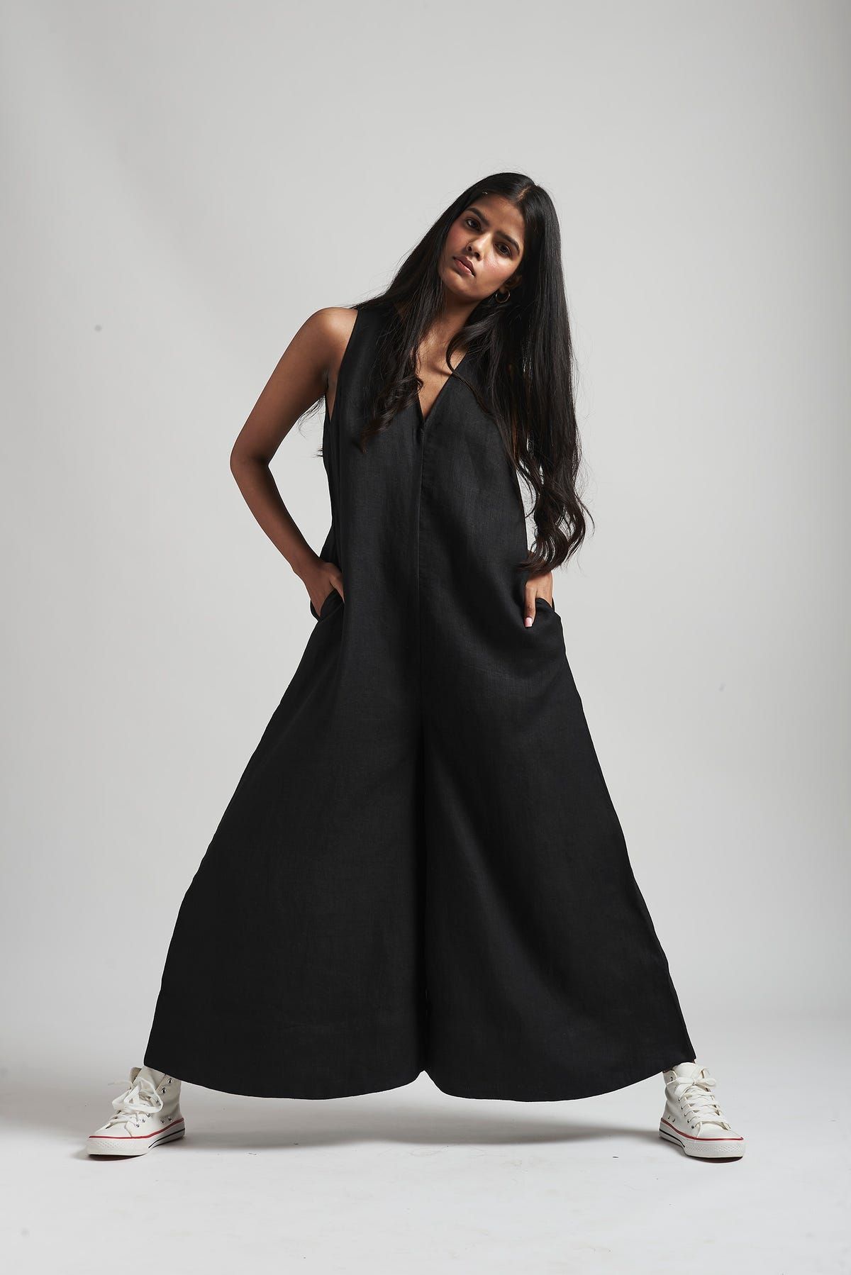 Kohl Co-Linen Flared Jumpsuit - image 9