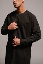 Kohl Co-Linen Men's Side Open Kurta Set view 4