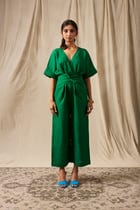 Panna Linen Wrapped Jumpsuit view 1