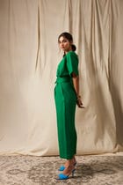 Panna Linen Wrapped Jumpsuit view 3