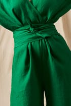 Panna Linen Wrapped Jumpsuit view 7