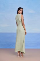 Pista Linen Drape Dress view 6