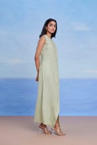 Pista Linen Drape Dress view 7