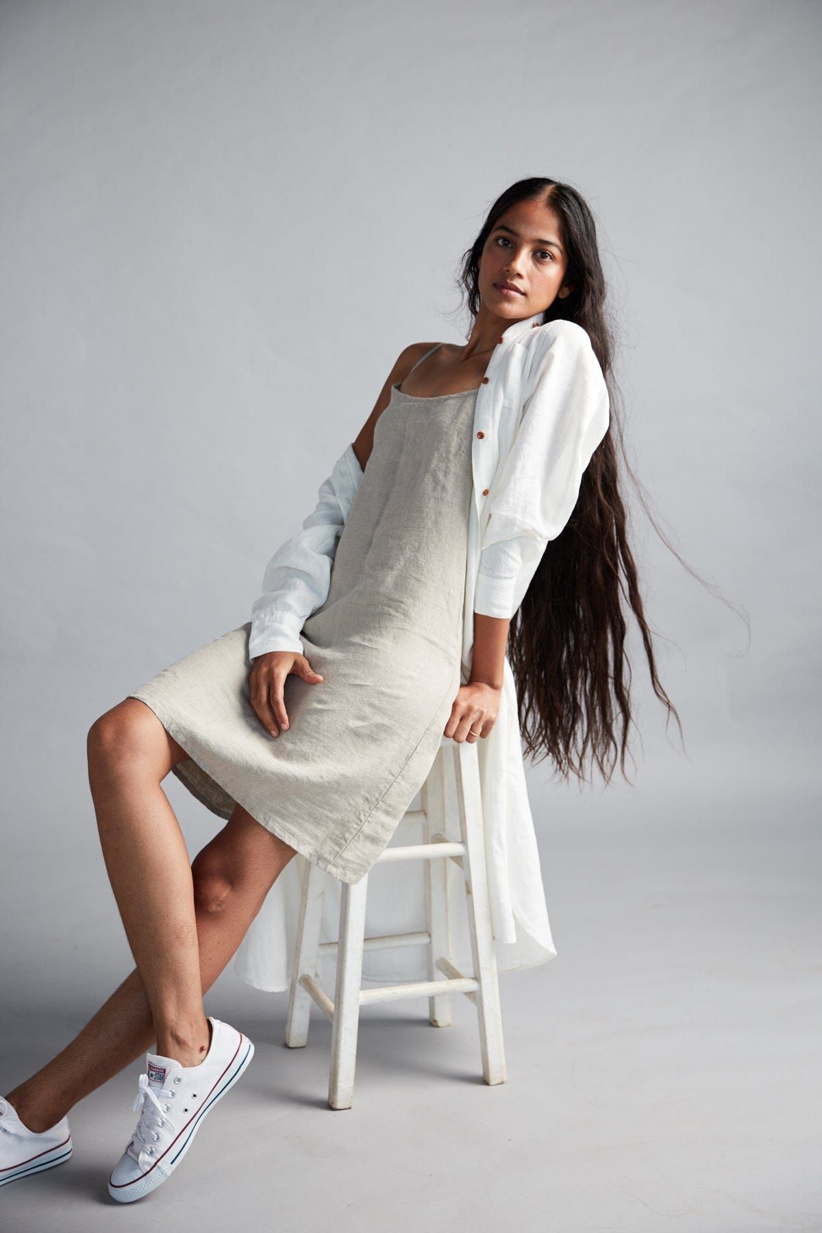 Taj Co-Linen Shirt Dress - image 6