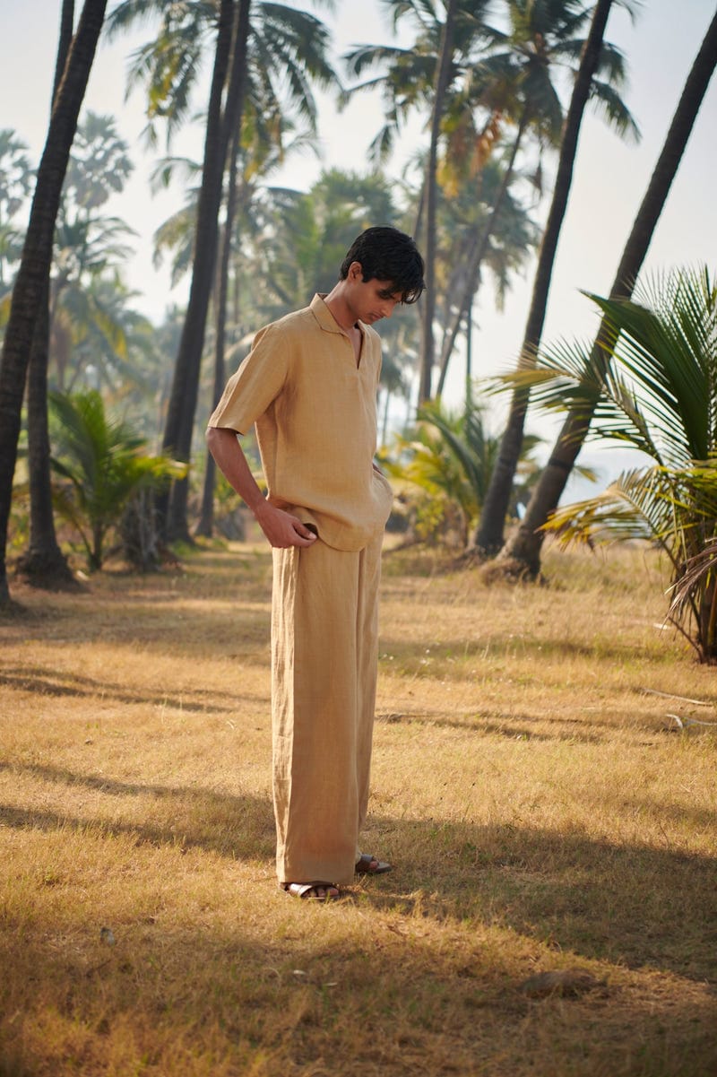 Husk Linen Men's Relaxed Pyjama Pants - Sale