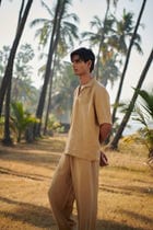 Husk Linen Men's Relaxed Pyjama Pants - Sale view 2