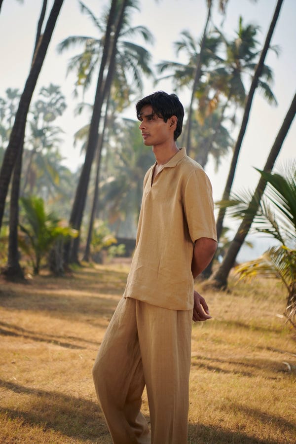 Saphed — Husk Linen Men's Relaxed Pyjama Pants - Sale