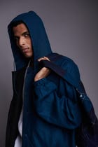 Indigo Linen Men's Hoodie view 6